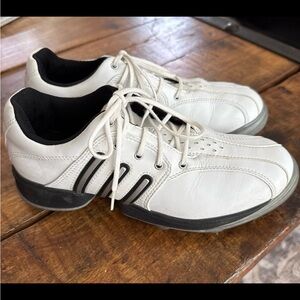 Adidas Men’s Golf Shoes Sz 10.5 – Torsion System, Soft Cleats, White ⛳️👟